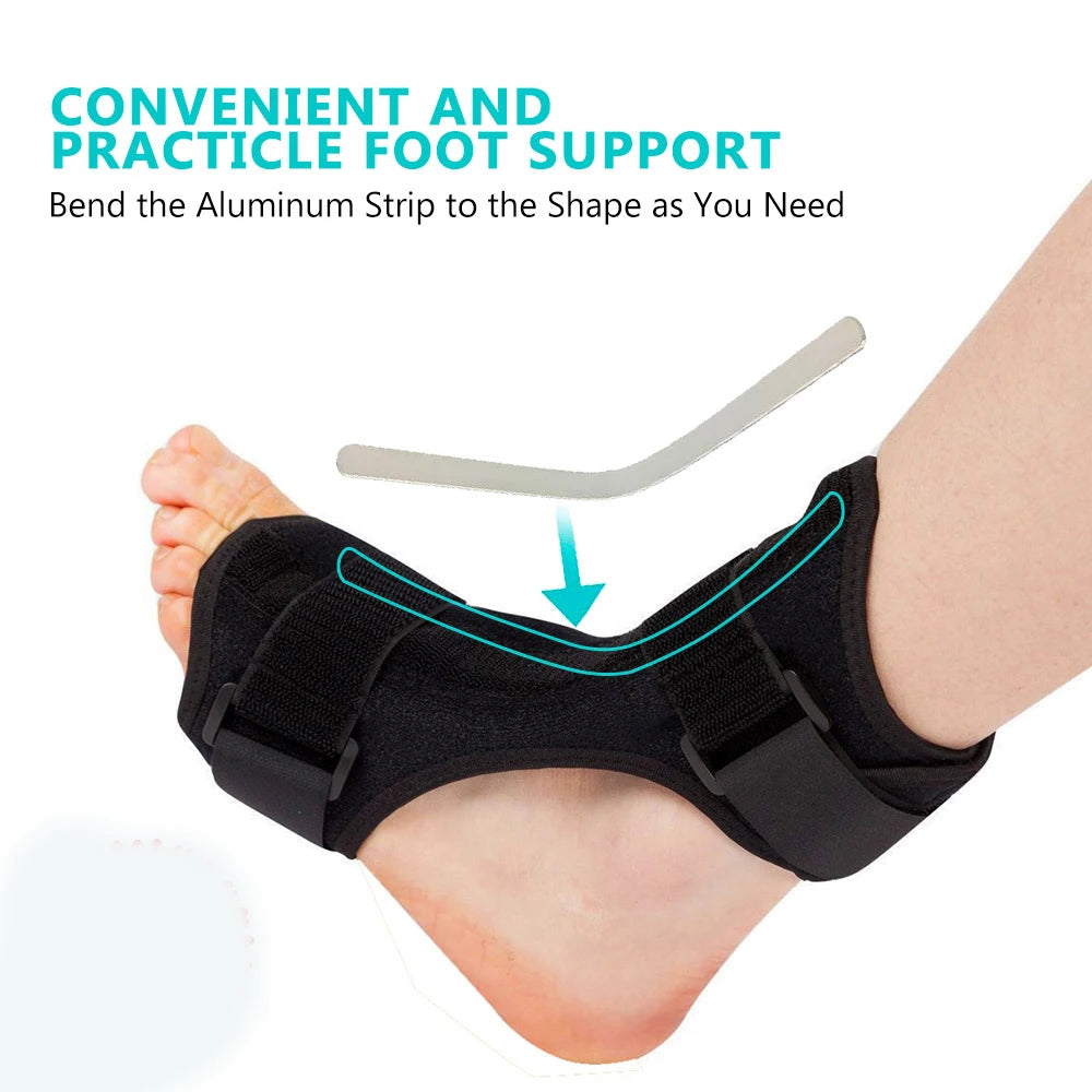 Foot Drop Orthosis Plantar Fascia Support Ankle Foot Drop Orthosis Footrest Wind Correction Paralysis Fixation Belt Device