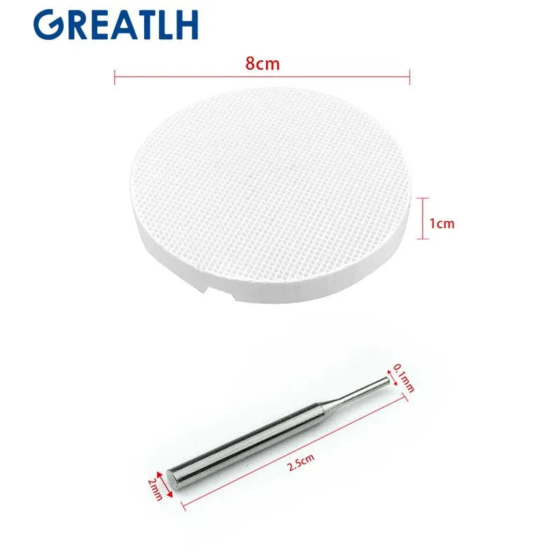 Dental Lab Honeycomb Round Firing Trays with Metal Pins Dental Technician Supplies