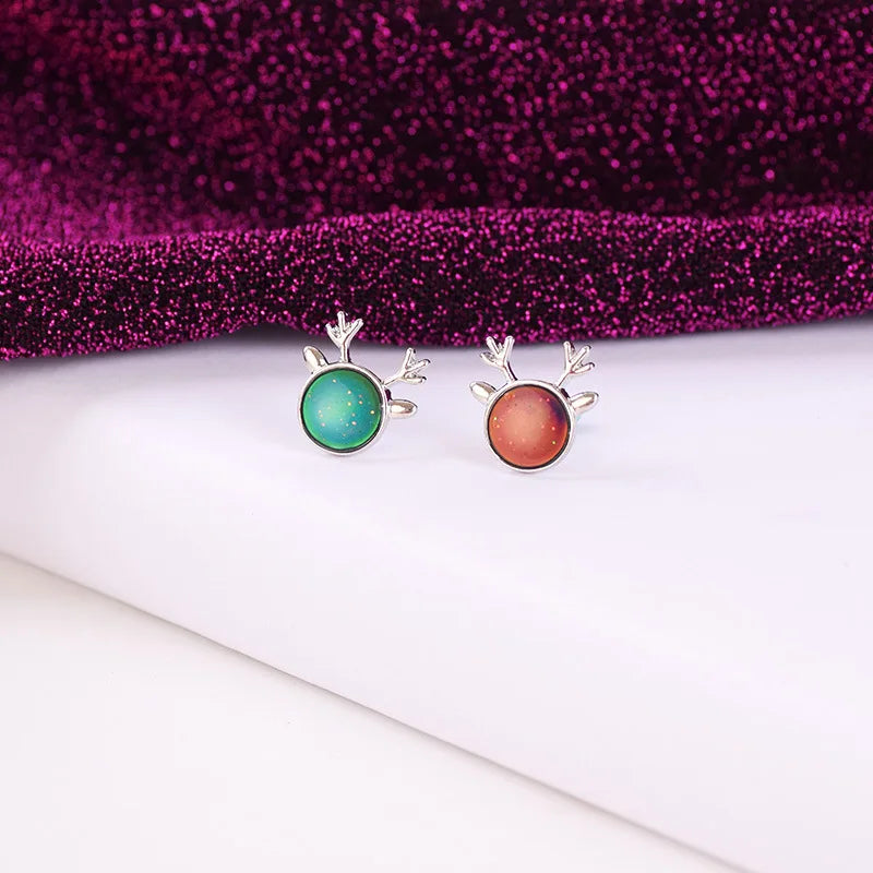 Cute Christmas Elk Dangle Earring For Women Butterfly Knot Star Pendant Drop Earring Fashion Xmas Jewelry Gift