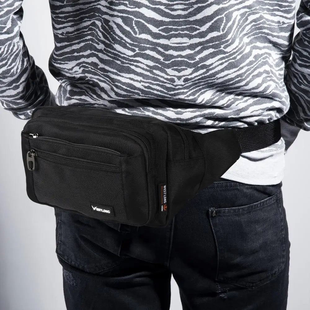 Fashion Waist Pack Casual Functional Men Waterproof Fanny Women Belt Bum Male Phone Wallet Pouch Bags Unisex 3935