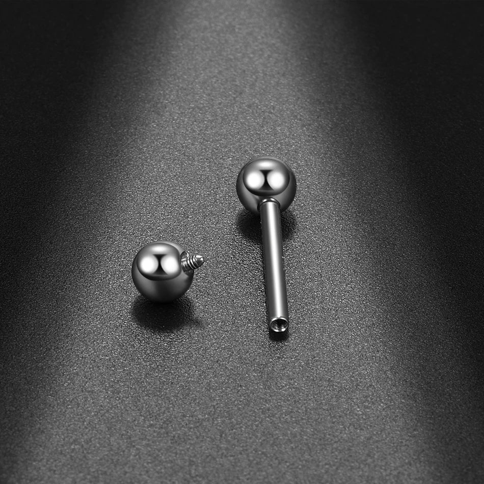 1PC G23 Titanium Orelha Helix Stud Rings Ear Cartilage Tragus Piercing Tongue Barbell Ring Sexy Nipple Piercing Jewelry 16G 14G