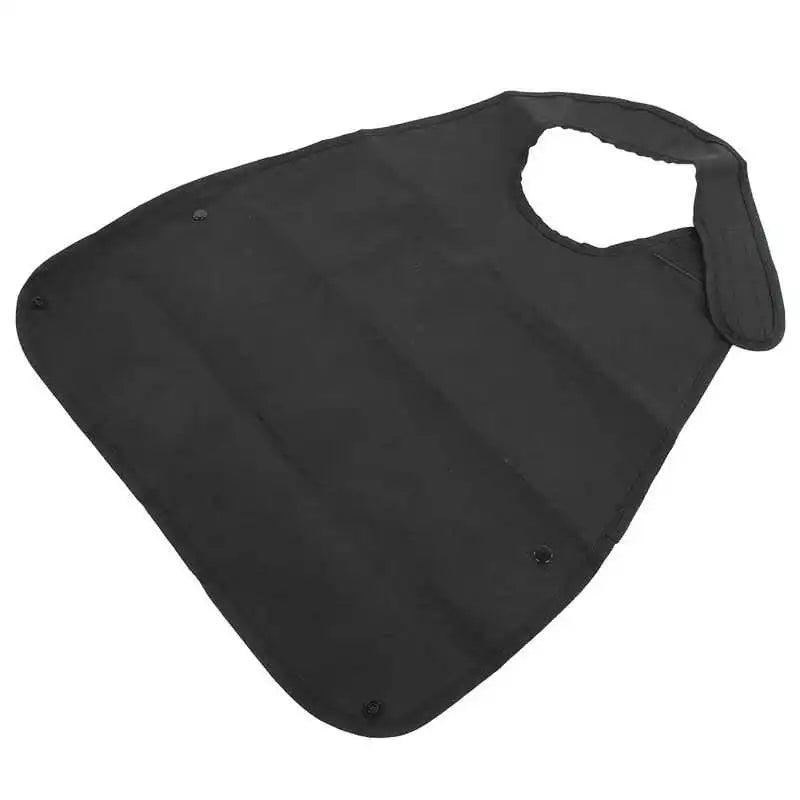 Adult Bibs Waterproof Soft Apron Adult Poly Bibs Long Clothing Protector for Elderly Patient Health Care Tool Black