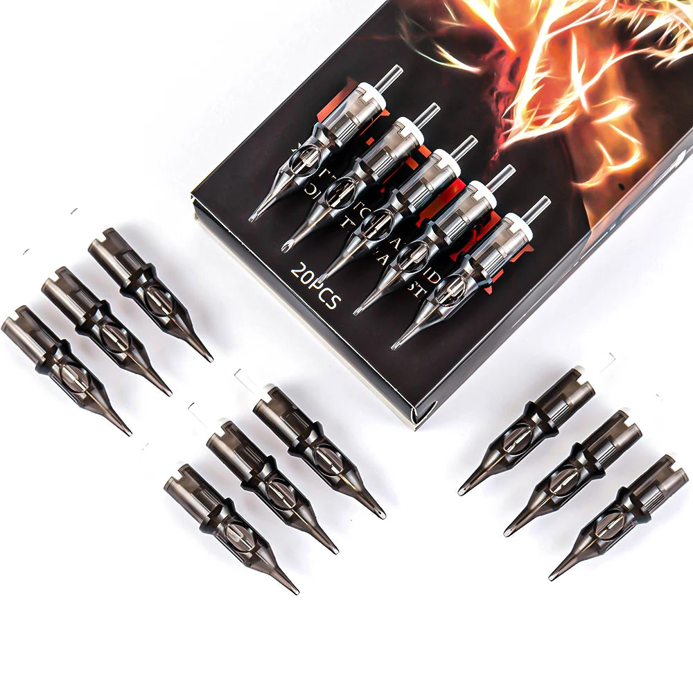 XNET VREX 20pcs Tattoo Cartridge Needle Round Liner Disposable Sterilized Safety Permanent Makeup Tattoo 01rl 03rl 05rl 07rl