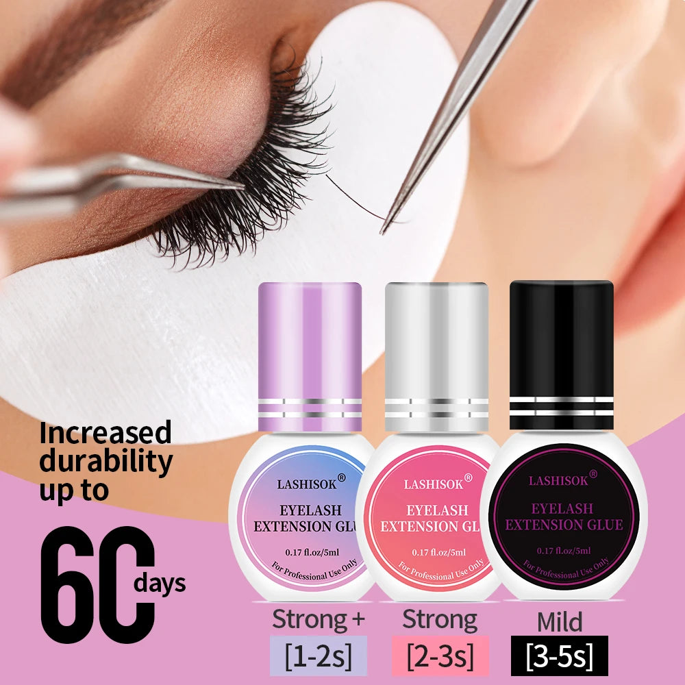 Eyelash Extension Glue Non Odor No Smell Fast Drying Long Lasting Lashes Adhesive Low Smell Mink Eyelash Glue