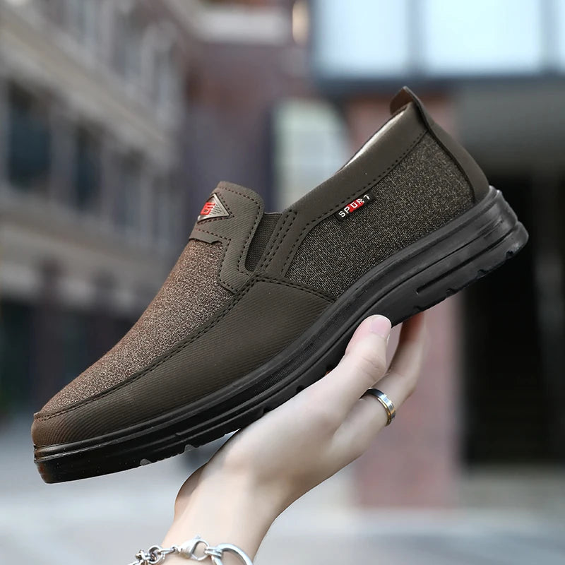 Men Canvas Shoes Summer Light-weight Casual Shoes Men's Wear-resistance Sneakers Breathable Loafers Driving Shoes Zapato Hombre