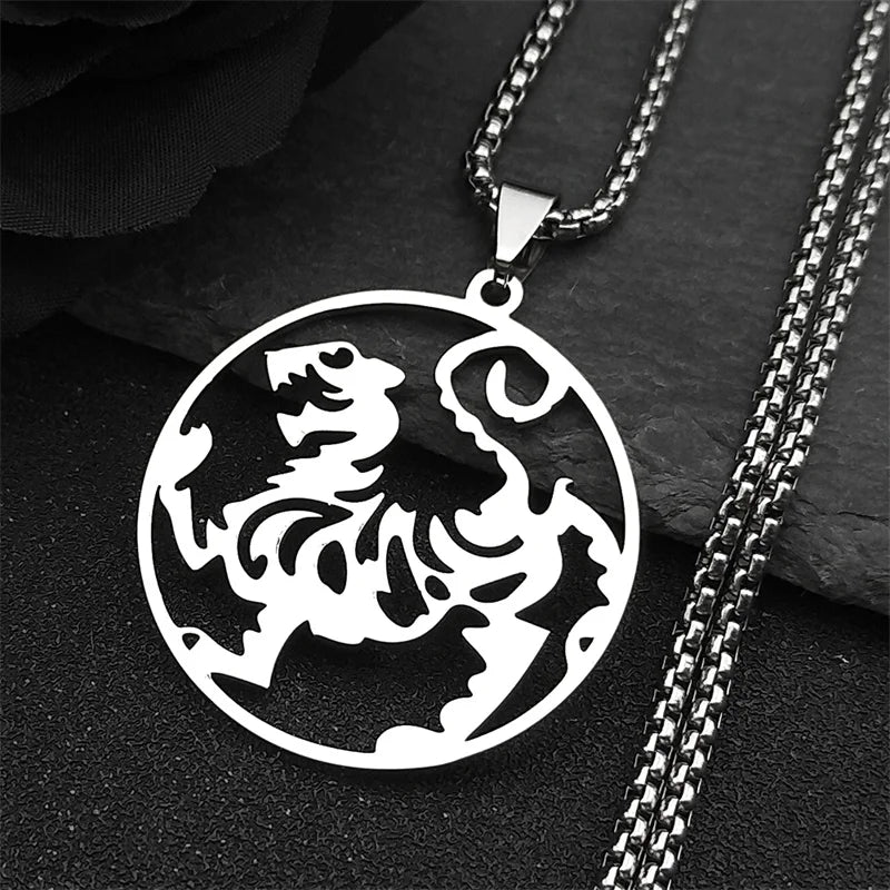 Stainless Steel Shotokan Karate Martial Arts Pendant Necklace for Women/Men Symbol Shotokan Statement Necklace Jewelry N4409S04