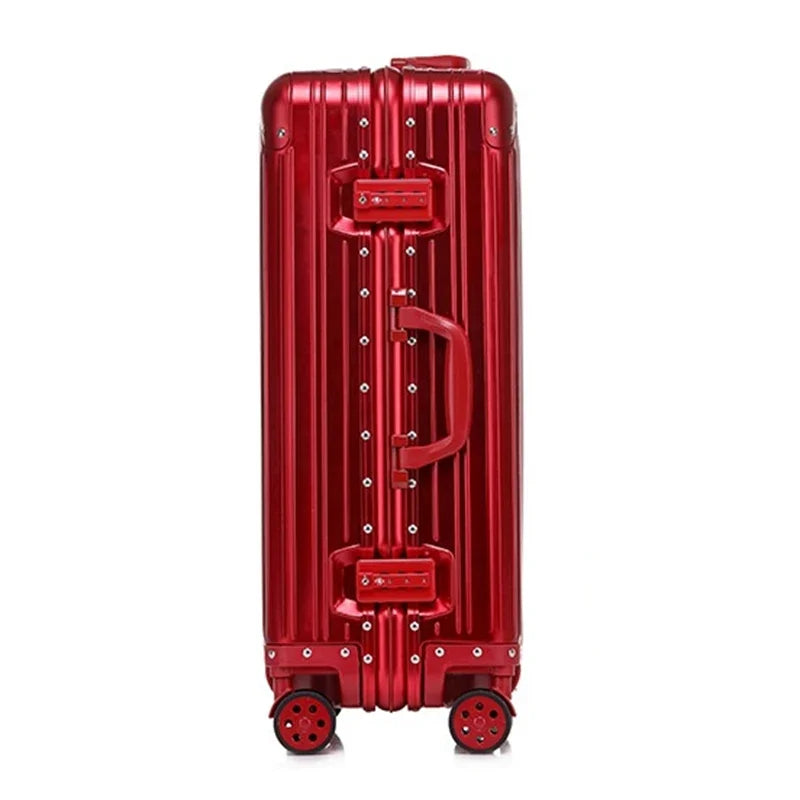 New Fashion Case 20“24''26''29 Inch Aluminum Suitcase Alloy Trolley Case Universal Luggage Men Women's Travel Offers With Wheels