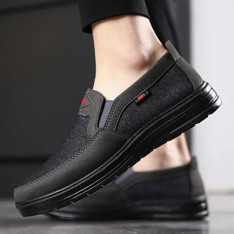 Men Canvas Shoes Summer Light-weight Casual Shoes Men's Wear-resistance Sneakers Breathable Loafers Driving Shoes Zapato Hombre