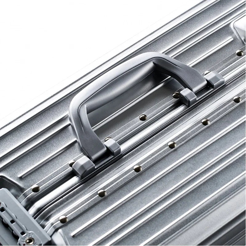 New Fashion Case 20“24''26''29 Inch Aluminum Suitcase Alloy Trolley Case Universal Luggage Men Women's Travel Offers With Wheels