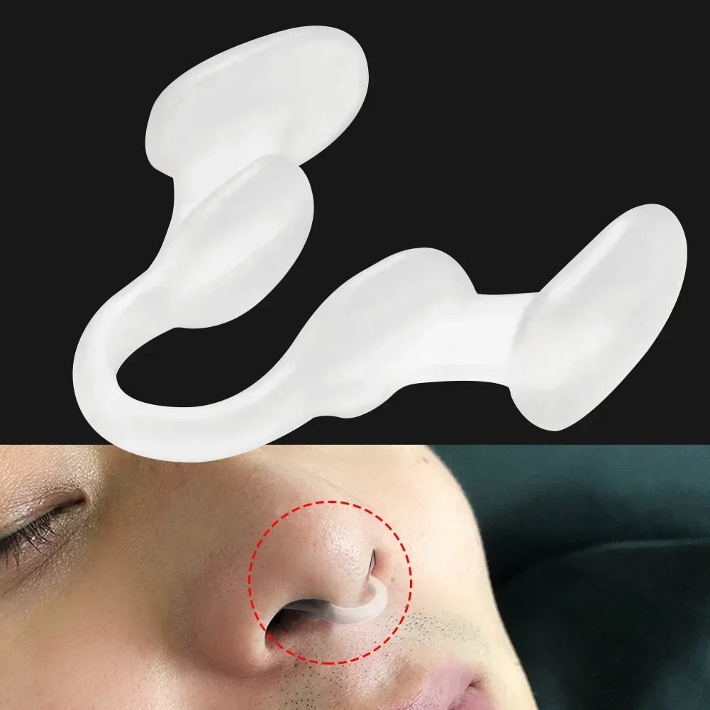 1Pc Silicone Nose Clip Anti Snoring Nasal Dilator Stop Snore Aid Easy Breathe Improve Sleeping Rhinitis