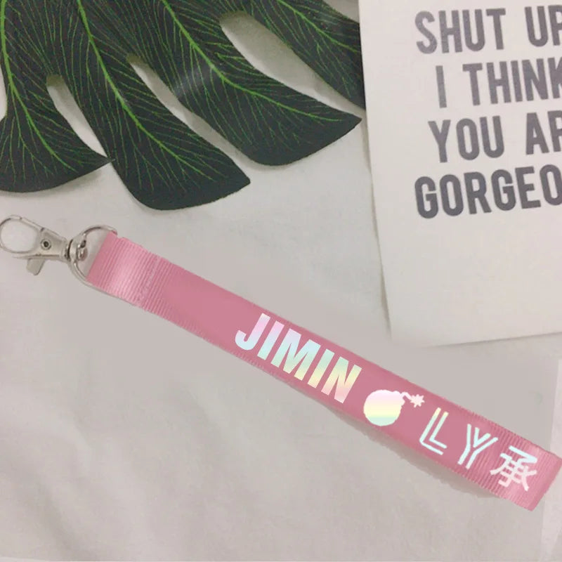 Kpop LOVE YOURSELF Keychain JIMIN RAP MONSTER JUNGKOOK Taehyung V JIN JHOPE SUGA Colorful Lobster Clasp Support Gifts Teen Item