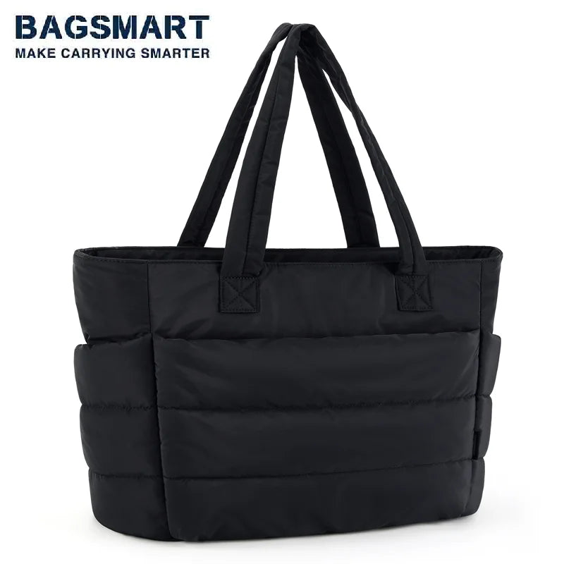 BAGSMART Women's Tote Bag Leisur Fashion Commuting Shoulder Bag Simple Mommy Go Out Bag Large Capacity Travel Fitness Handbag