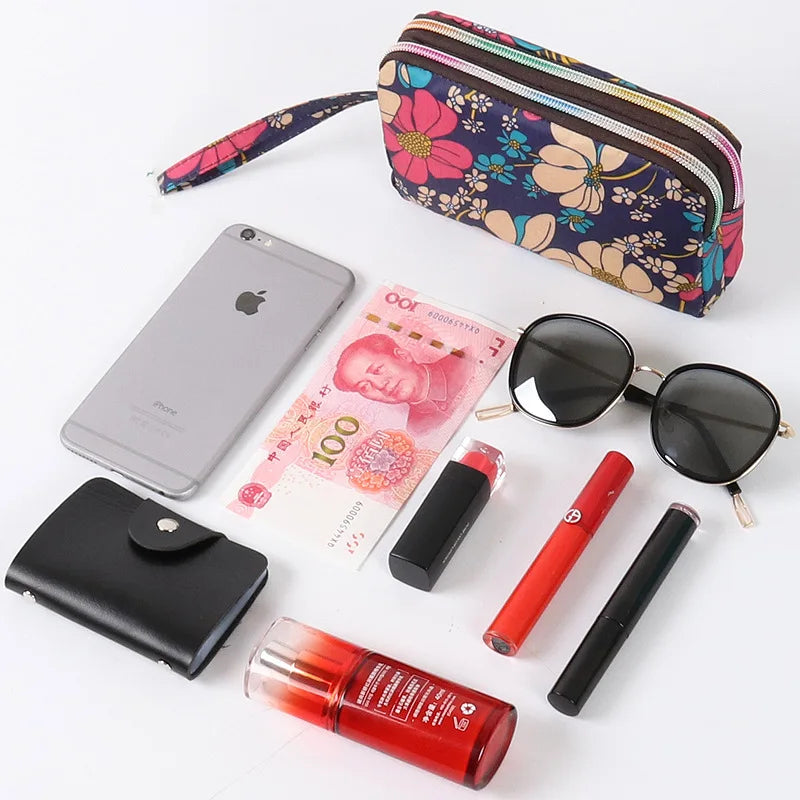 New Arrival Women's Long Wallet Fabric Coin Purse Ladies Handheld Phone Bag and Organizer Wallets