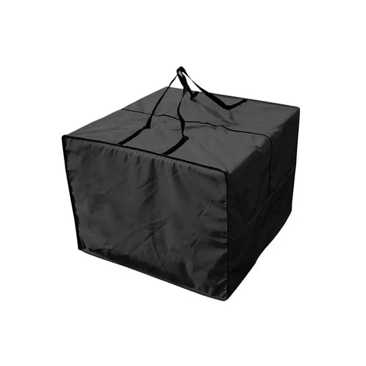 Cushion Storage Bag Heavy Duty Lightweight Wear-resistant Oxford Cloth Waterproof Storage Box for Home Outdoor Travel  Black