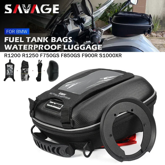 Motorcycle Tank Bag For BMW R1250GS R1200GS S1000XR F850GS R 1200 RT/R 1250 GS ADV F750 F900 XR Luggage Tanklock Racing Backpack