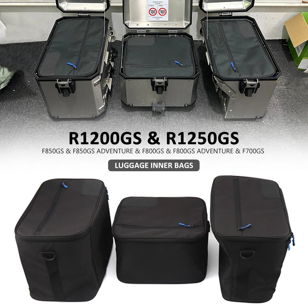 Motorcycle Black Inner Bags For BMW R1200GS LC ADV R1250GS Adventure F750GS F850GS F800GS Accessories Luggage Bags Tool bag