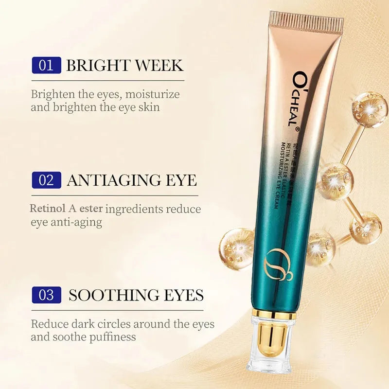 New Retinol A Ester Eye Cream Fades Fine Lines Anti Dark Circles Eye Serum Remove Eye Bag Puffiness Anti-Aging Firmness Eye Care