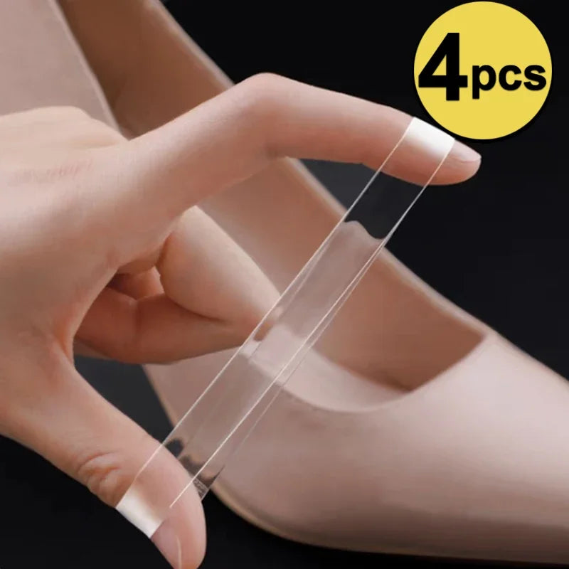 4Pcs Elastic Plastic Shoelaces High Heel Strap Women Shoes Sneakers Shoe Strings Fashion Invisible Anti-loose Straps Accessories