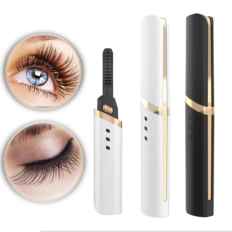 1081 Wholesale Private Label 3d Magnetic With Rose Gold Mini Electric Makeup Sets Tools Plastic Heated Eyelash Curler