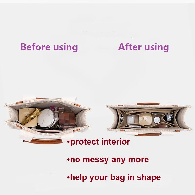 【Only Sale Inner Bag】Bag Organizer Insert For Chloe Woody Tote Organiser Divider Shaper Protector Compartment