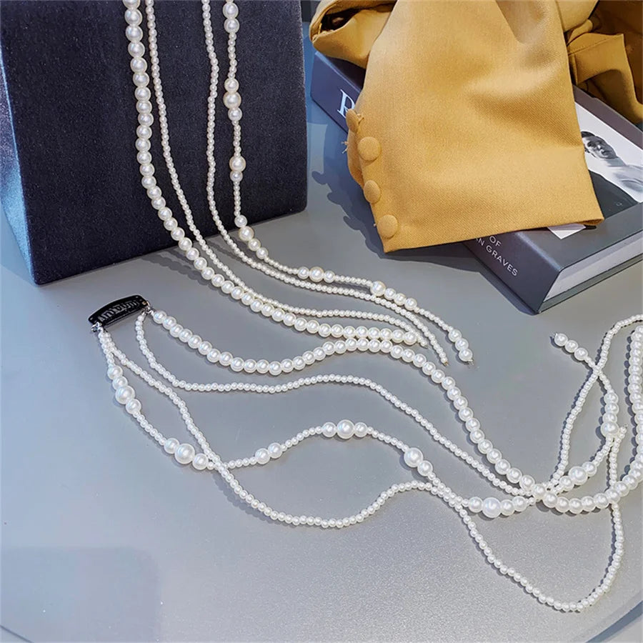 2023Korean  Elegant Pearl Braided Hairpin for Women Modeling Tool Headband for Banquet Party Hair Ornaments Wedding Hair Jewelry