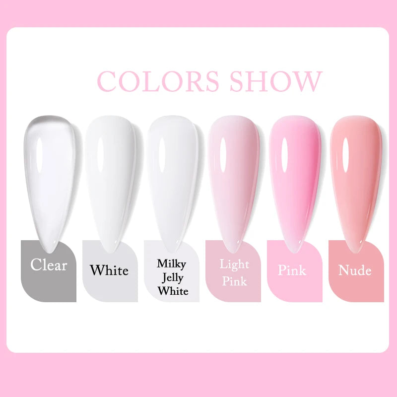 UR SUGAR 150g Nail Extension Gel Transparent Jelly White Light Pink Acrylic French Nail Art UV LED Gel Semi Permanent Manicure