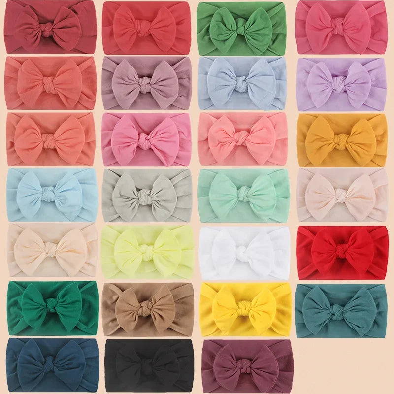 Baby Girl Headband Infant Hair Accessories Bows Newborn Headwear Rabbit Ear Elastic Gift Toddler Bandage Ribbon Soft Bowknot