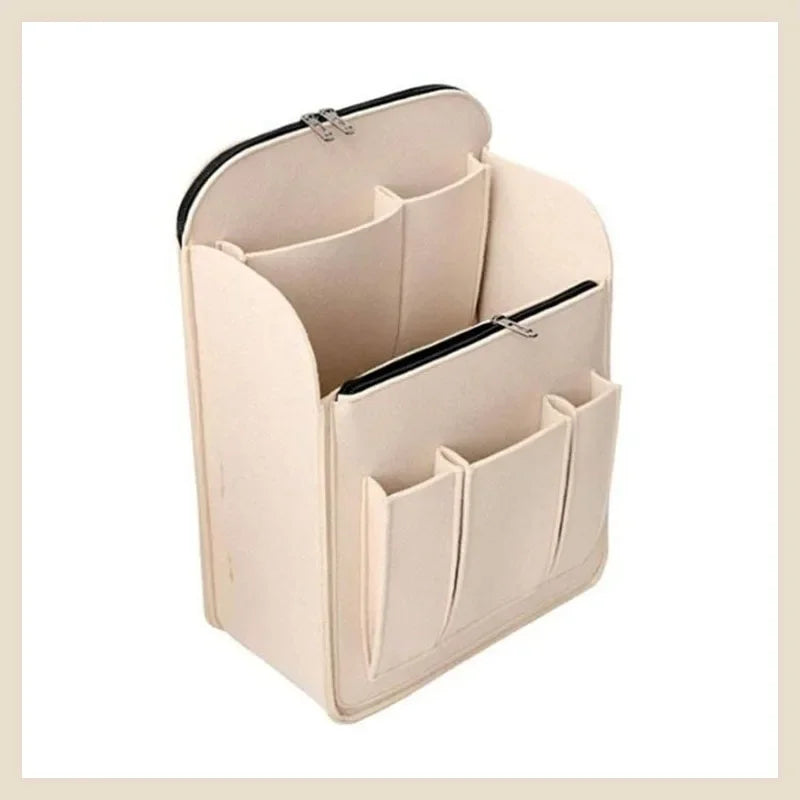 Backpack Insert Storage Bags Handbag Organizer Backpack Bag Liner Organizer Bag Insert Women's Felt Cloth Toiletry Cosmetic Bag