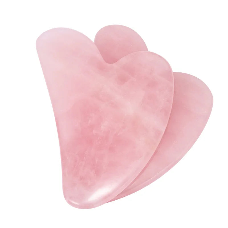 Natural Jade Scraper Gua Sha Board Massage Rose Quartz Jade Guasha Stone For Face Neck Skin Lifting Beauty Health Massage Tools