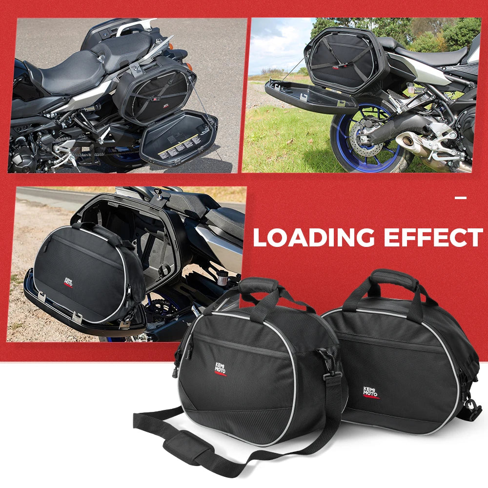 For YAMAHA TRACER 900GT 2018 2019 TDM 900 FJR 1300 26L Saddle Bags luggage bags motorcycle side luggage bag saddle liner bag