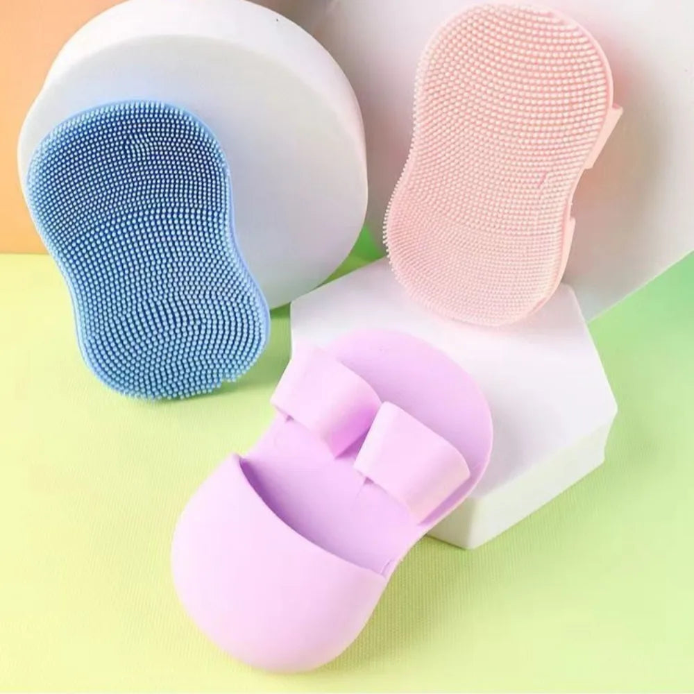 Mini Finger Face Wash Brush Soft Hair Silicone Brush Massage Nose Clean Pores Remove Makeup Wash Face with Cleansing Brush