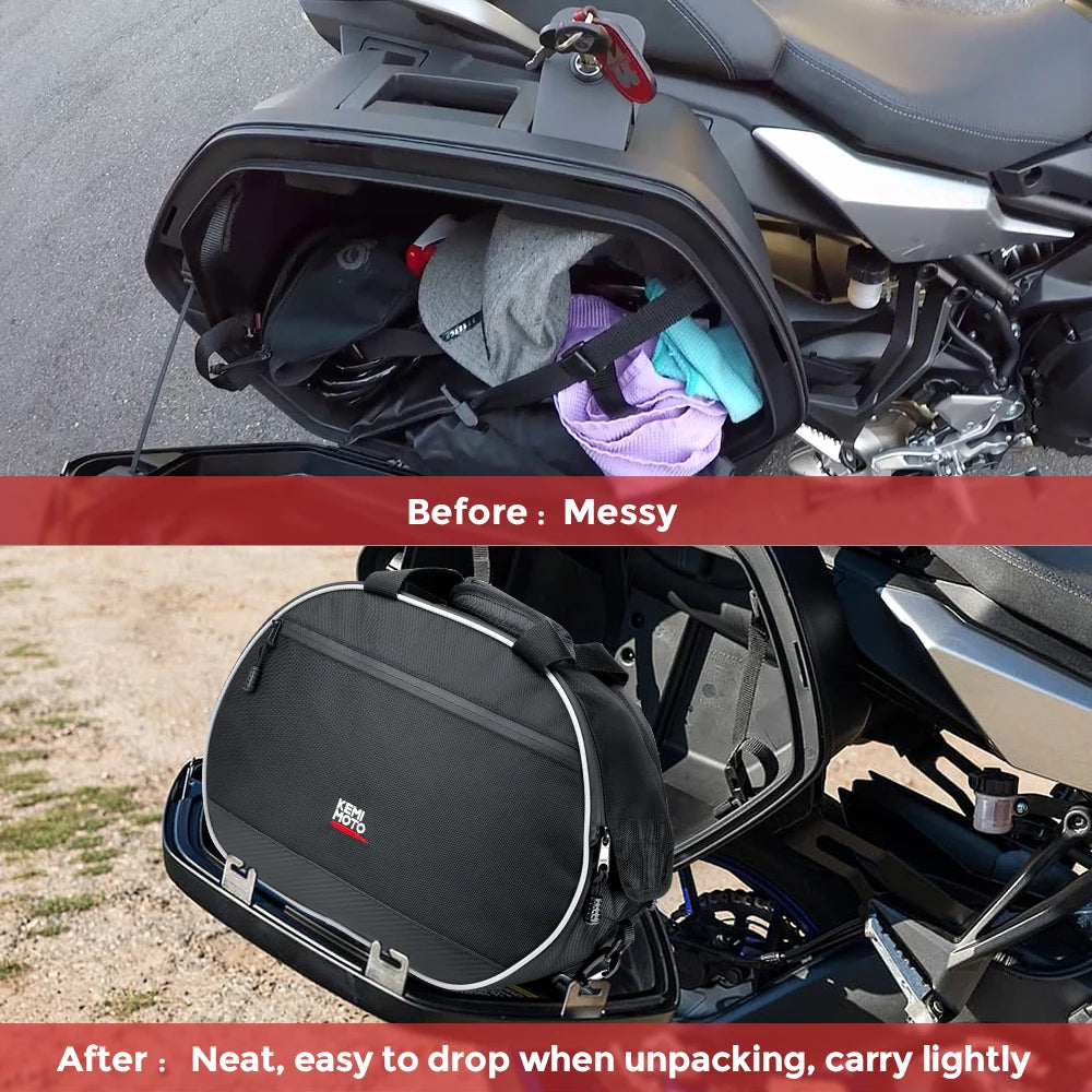 For YAMAHA TRACER 900GT 2018 2019 TDM 900 FJR 1300 26L Saddle Bags luggage bags motorcycle side luggage bag saddle liner bag