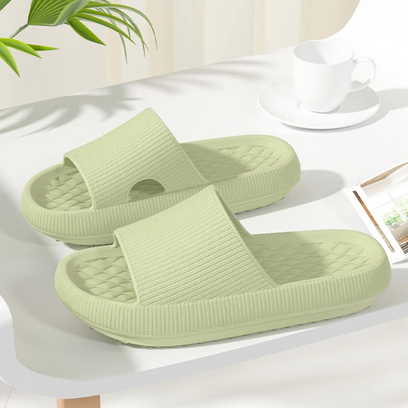 Summer Trend Concise Ladies' Home Shoes For Women Cosy Non-slip Slides Lithe Soft Sandals Men Slippers Couple Indoor Flip Flops