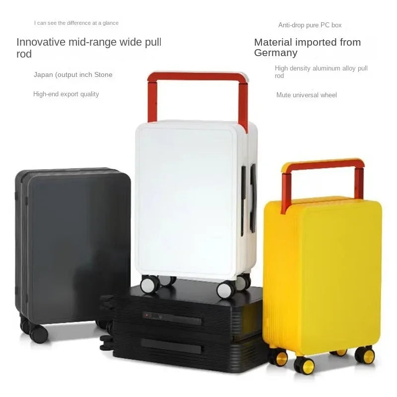 Wide Handle Suitcase 20/24 inch High Quality Rolling Luggage Spinner Wheels Men Travel Bag Women Cabin Password Trolley luggage