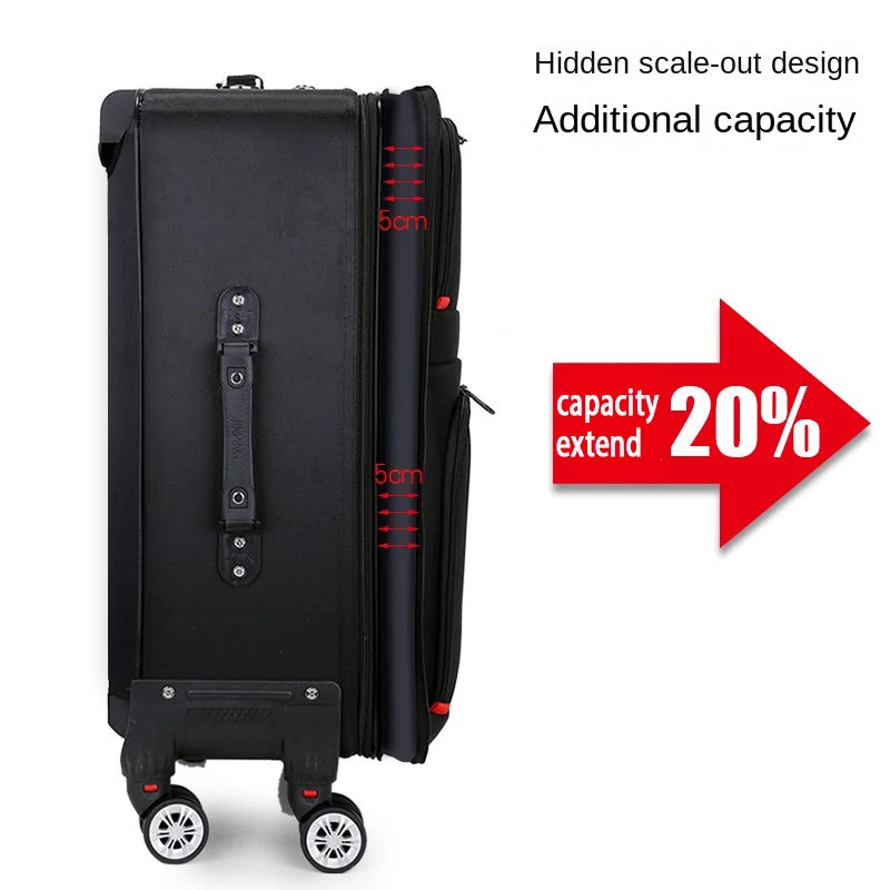 Large Capacity Suitcase Waterproof Oxford Cloth Carrier-28 inch Luggage Sets Trip Trolley Case Detachable wheels 20 24 inch