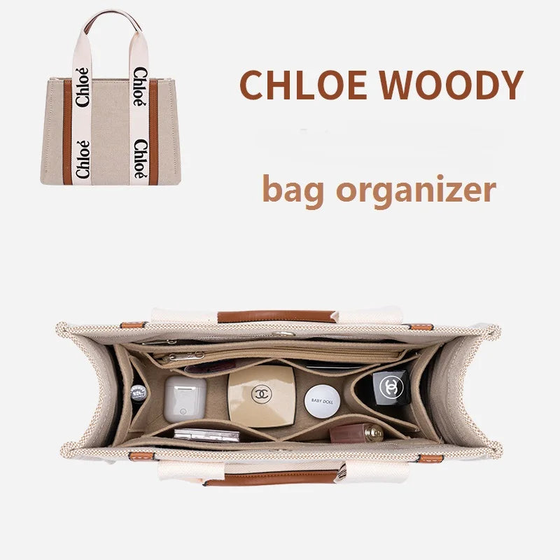 【Only Sale Inner Bag】Bag Organizer Insert For Chloe Woody Tote Organiser Divider Shaper Protector Compartment