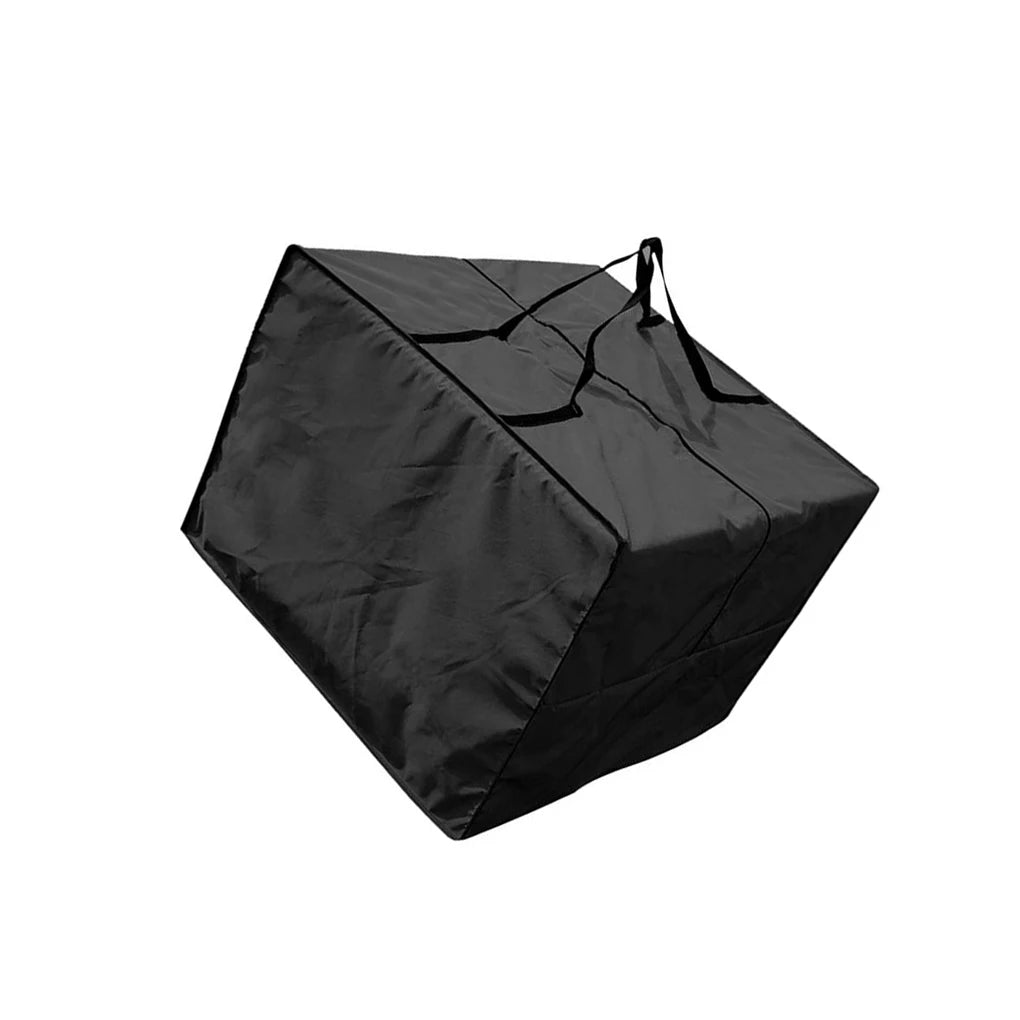 Cushion Storage Bag Heavy Duty Lightweight Wear-resistant Oxford Cloth Waterproof Storage Box for Home Outdoor Travel  Black