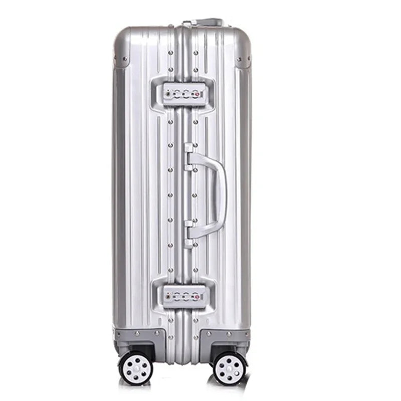 New Fashion Case 20“24''26''29 Inch Aluminum Suitcase Alloy Trolley Case Universal Luggage Men Women's Travel Offers With Wheels