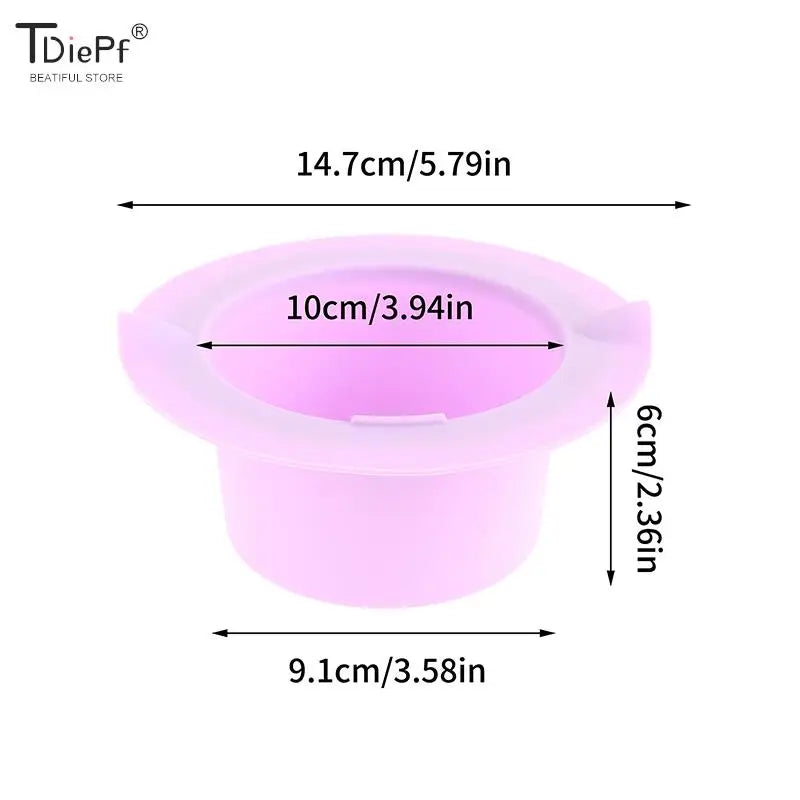 Wax Warmer Replacement Pot Heat-resistant Silicone Bowls Non-Stick Pan Liner Easy Clean Hair Removal Melting Waxing Bowls