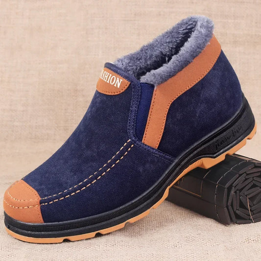 Men's Cotton Shoes Winter Fashion Shoes Men's Snow Boots Plush Thickened Comfortable and Warm Walking Shoes boots men2024