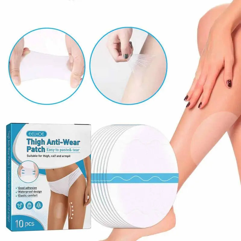 Anti Chafe Thigh Tape 10pcs Inner Thigh Anti-wear Patch Self Adhesive Thigh Lift Tape Multifunctional Thigh Bands Anti Wear