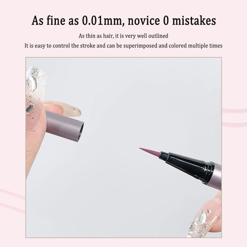 Green Liquid Eyeliner Pen Waterproof Long-lasting 6 Colors Smooth Eye Liner Pencil Not Easy To Smudge Eyes Makeup Cosmetic Tools