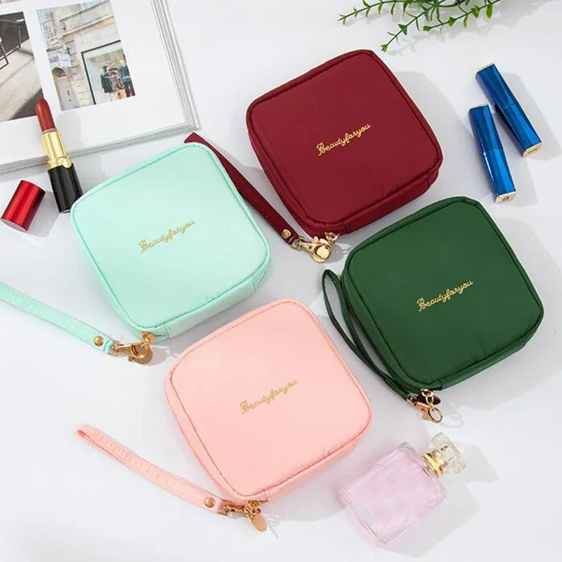 Fashion Korean Women Cosmetic Bag Lipstick Makeup Bag Organizer with Zipper Purses Pouch