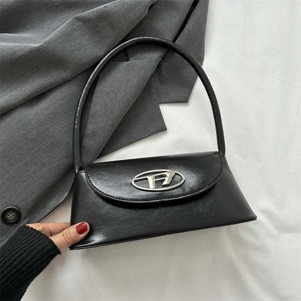 Letter PU Leather Shoulder Bag Handbag Korean Style Ins Pillow Underarm Bag Coin Purse Wallet Large Capacity Y2k Style Phone Bag