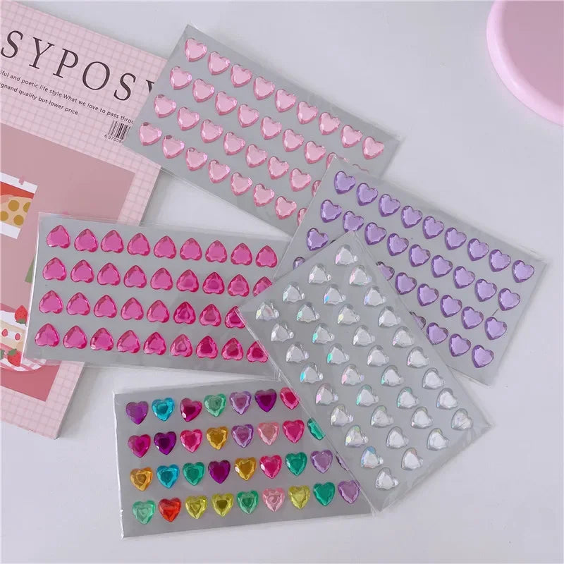 3D Diamond  Face Jewels Rhinestone Eyebrow Nail Art Jewelry Nail Art Sticker Craft Gems Decor Face Colorful Rhinestone Sticker