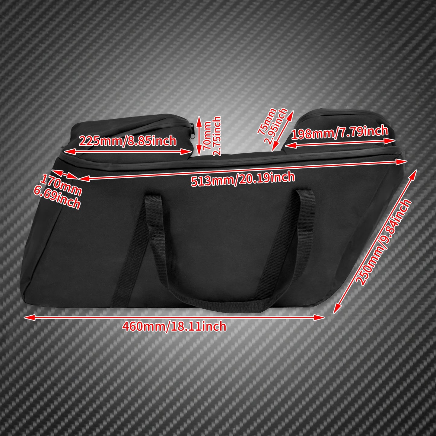 Motorcycle Hard Saddlebag Luggage Inner Liners Tour Pack Liner Bags For Harley Touring Road King Electra Street Glide 1993-2023