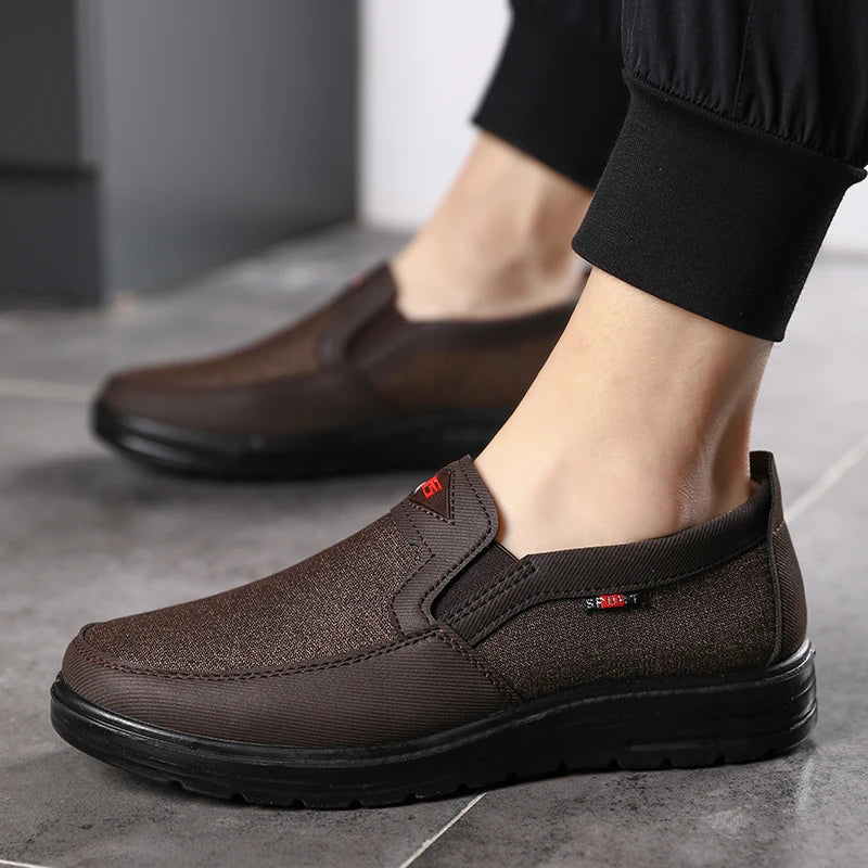 Men Canvas Shoes Summer Light-weight Casual Shoes Men's Wear-resistance Sneakers Breathable Loafers Driving Shoes Zapato Hombre