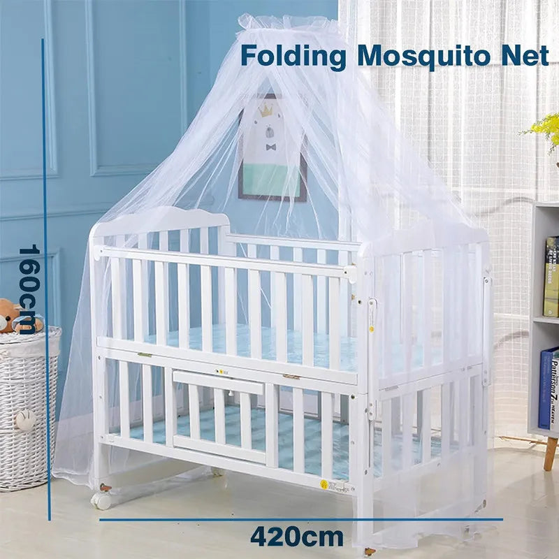 Summer Dome Mosquito Net Baby Bed Canopy Netting Stand Hanging Bed Net Support Crib Mosquito Curtain Fly Insect Protection Tent