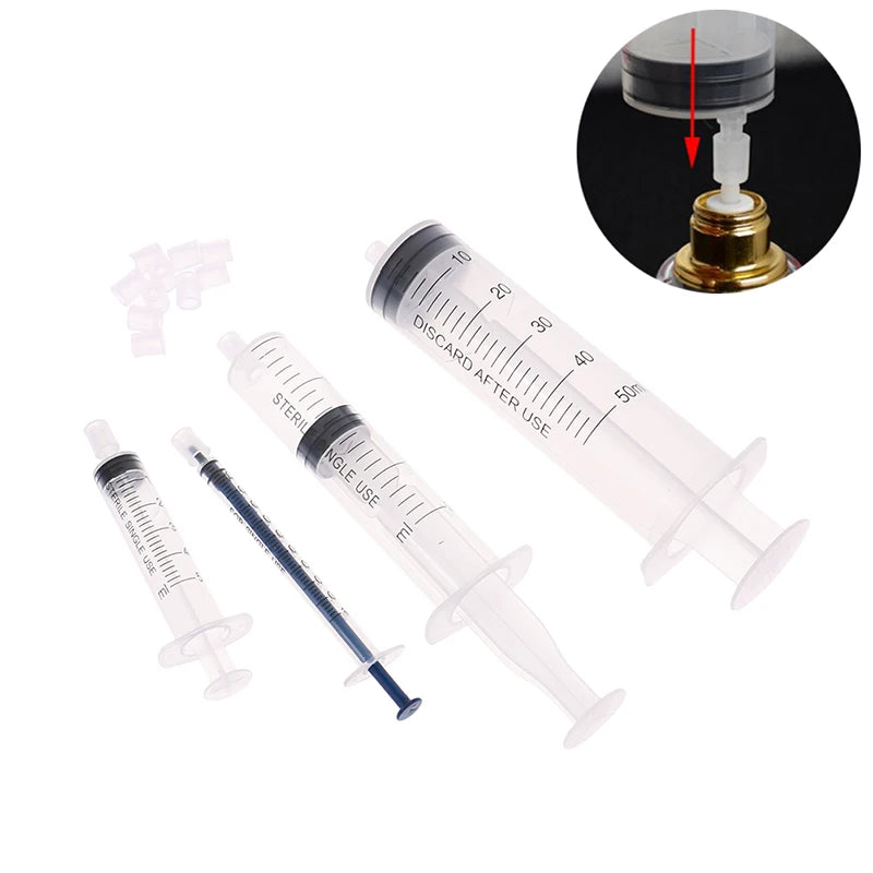 1Set Refill Perfume Syringe Cosmetic 1/5/20/50ml Syringe Perfume Dispenser Tools  For Refillable Bottle Quantitative Dispensing