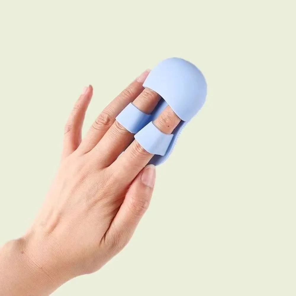 Mini Finger Face Wash Brush Soft Hair Silicone Brush Massage Nose Clean Pores Remove Makeup Wash Face with Cleansing Brush